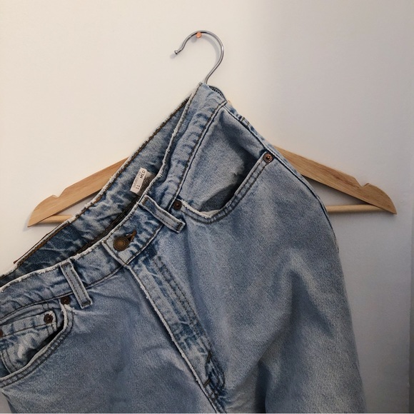 Levi’s Destroyed 512 Slim Fit Tapered Leg Blue Jeans - Picture 10 of 12